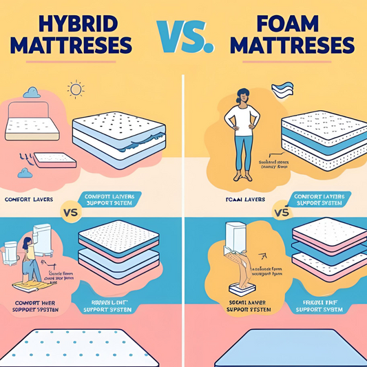 What Are the Major Differences Between Hybrid Mattresses vs Foam Mattresses?