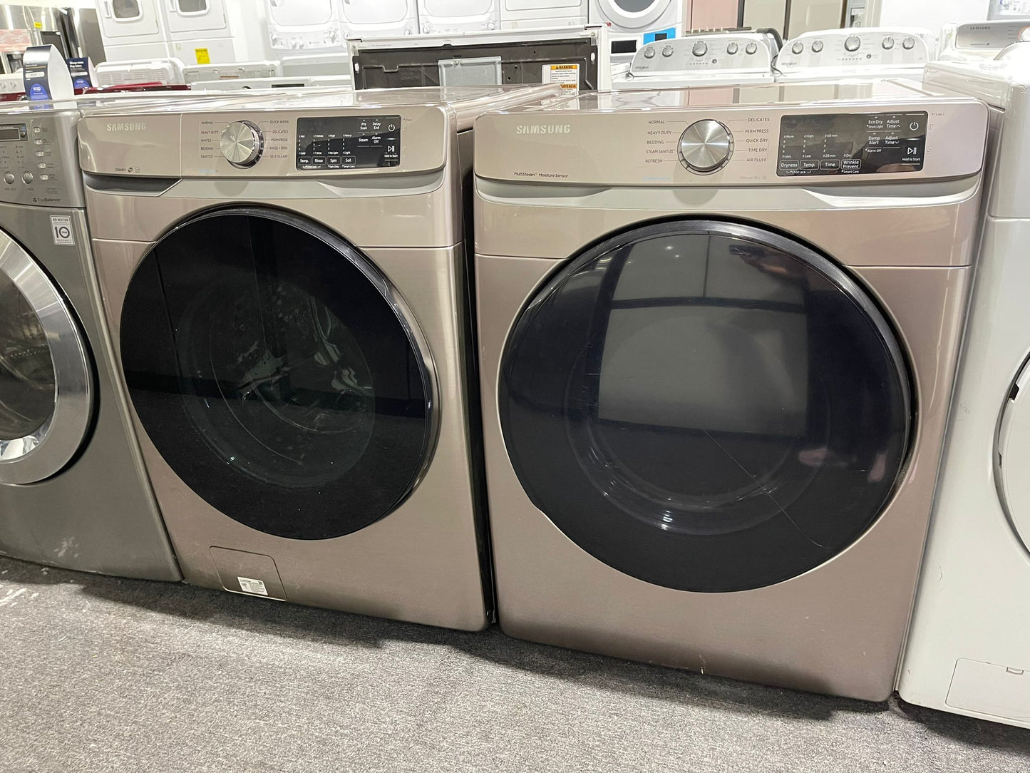 Samsung Front Load Washer & Electric Dryer - Call for pricing