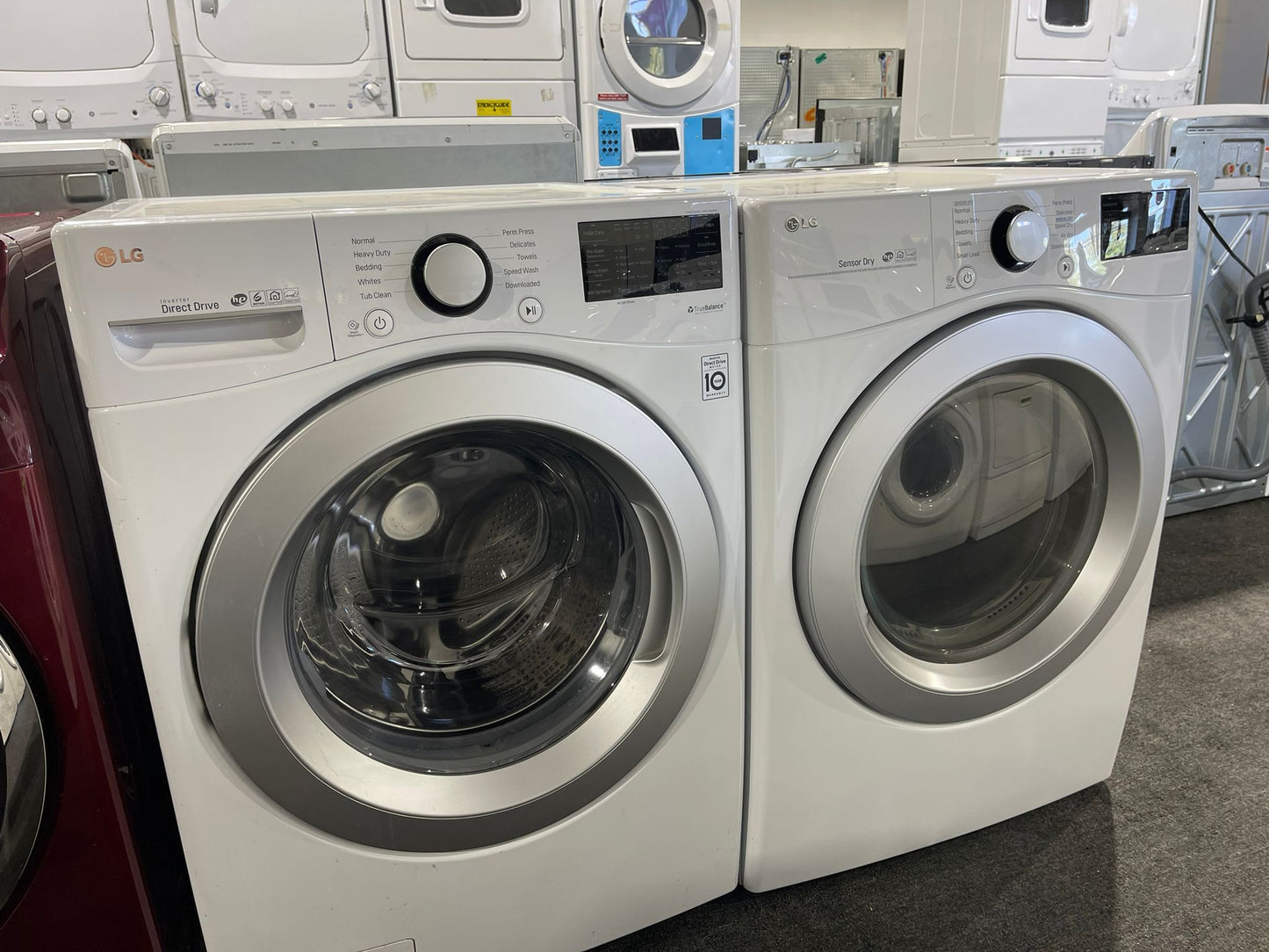 LG Front Load Washer & Electric Dryer Set