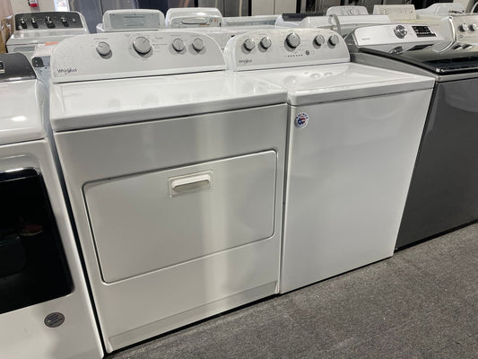 Whirlpool Top Load Washer & Electric Dryer Set