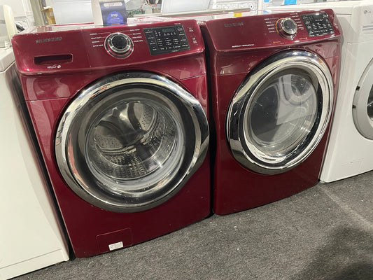 Samsung Front Load Washer & Electric Dryer Set