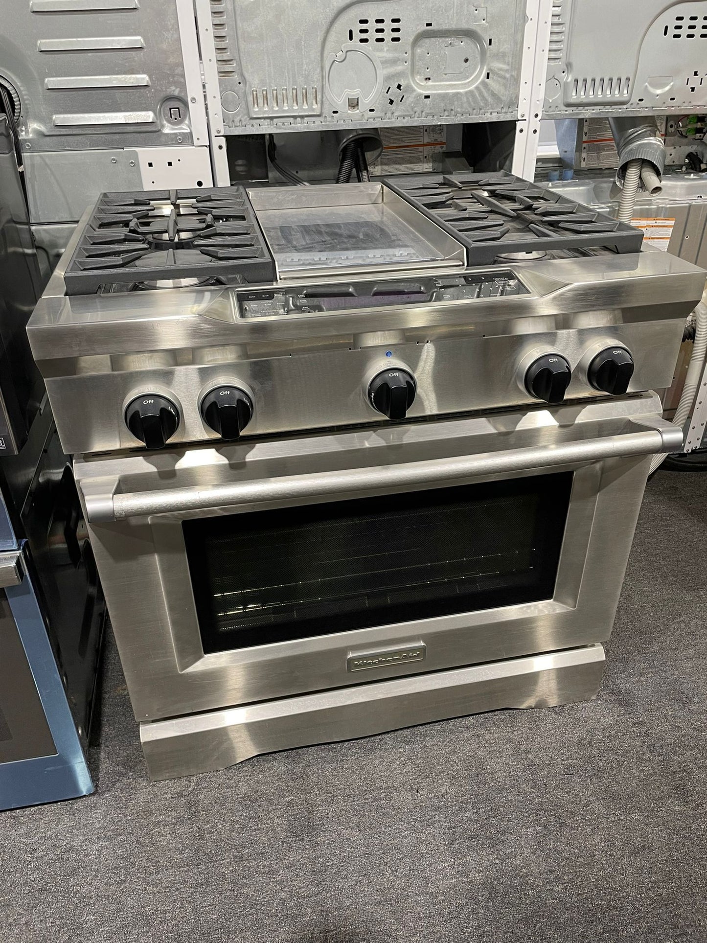36” Never Used KitchenAid Dual Fuel Stove